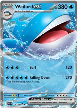 Wailord ex 016/084 Double Rare Holo Pitch Black - Image 1