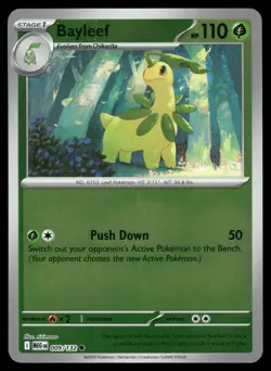 Bayleef 009/132 Common Mega Evolution Pokemon Reverse Holo NM - Image 1