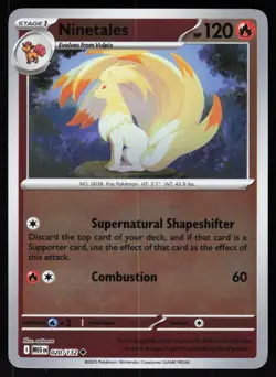 Ninetales 020/132 Uncommon Mega Evolution Pokemon Reverse Holo NM - Image 1