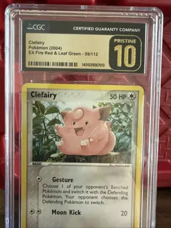 Pokemon Clefairy EX Fire Red & Leaf Green #59 CGC Pristine 10! - Image 3