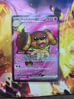 DACHSBUN EX 160/142 Ultra Rare Stellar Crown Pokemon Holo Near Mint - Image 1