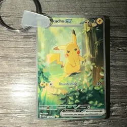 Pikachu EX 276/217 Custom Art Rare Holo 200 HP (Keychain) - Image 1