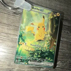 Pikachu EX 276/217 Custom Art Rare Holo 200 HP (Keychain) - Image 2