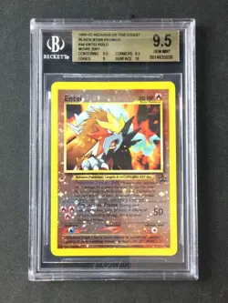 BGS 9.5 Pokemon TCG 1999-02 Pokemon WOTC Promo #34 Entei HOLO - Image 1