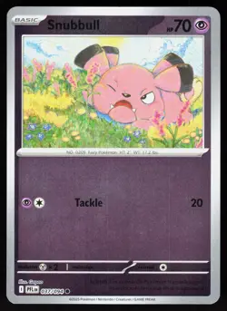 Snubbull 037/094 Common Phantasmal Flames Pokemon Reverse Holo NM - Image 1