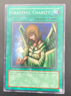 Yu-Gi-Oh! 2003 Starter Deck: Pegasus Graceful Charity Super Rare #SDP-040 MP - Image 1