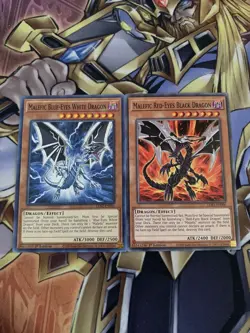 Yugioh Malefic Blue-Eyes White Dragon + Malefic Red-Eyes Black Dragon Set - Image 2