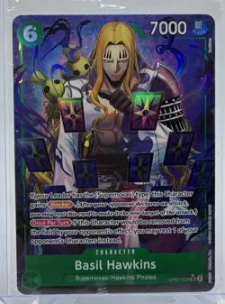 Basil Hawkins OP07-029 SR Holo Alt Art - One Piece 500 Years in the Future - NM - Image 1