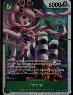 Perona OP14-033 Super Rare The Azure Sea's Seven One Piece Near Mint - Image 1