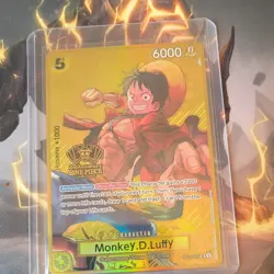 Bandai One Piece CCG Monkey.D.Luffy 2nd Anniversary ST13-015 6000 Foil EN - Image 1