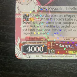 "Bunny Girl" Yunyun RR Foil Konosuba 2 Weiss Schwarz KS/W75-E034 English - Image 3