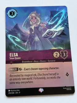 EPIC Elsa - Snow Queen 210/204 Disney Lorcana TCG Fabled Foil - Image 1
