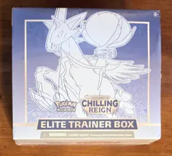 Pokemon Center Chilling Reign ETB Elite Trainer Box [Ice Rider] NEW/SEALED - Image 1