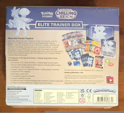 Pokemon Center Chilling Reign ETB Elite Trainer Box [Ice Rider] NEW/SEALED - Image 2