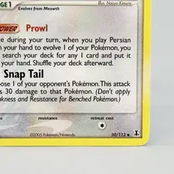 Pokemon Persian Delta Species 50/113 Non Holo Vintage NM Pokemon Card - Image 4