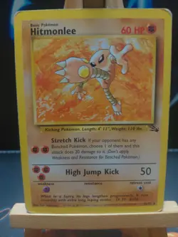 Pokemon TCG Hitmonlee Fossil Card 22/62 Regular Non Holo Rare - Image 1