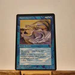 MTG Mystic Decree LP/NM Homelands HML Reserved List Magic Gathering card - Image 1