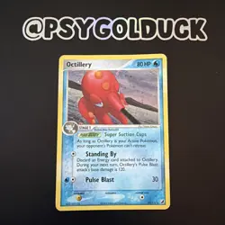 Pokemon Card Octillery 10/115 Rare Holo EX Unseen Forces Played A28 - Image 1