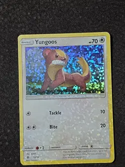 Yungoos 12/12 Promo McDonald's Promos 2017 LP Pokemon Card - Image 1