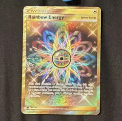 Pokemon Rainbow Energy Special Energy Reverse Holo Card English Standard Size - Image 1