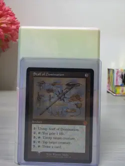 Staff Of Domination Schematic Foil Card #119 MTG LP - Image 1