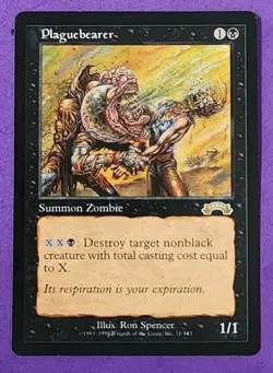 MTG Magic The Gathering - Plaguebearer - Exodus LP (Lightly Played) - Image 1
