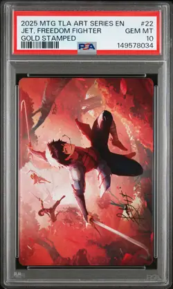 2025 MTG AVATAR: THE LAST AIRBENDER ART SERIES #22 JET, FREEDOM FIGHTER PSA 10 - Image 1