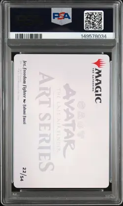 2025 MTG AVATAR: THE LAST AIRBENDER ART SERIES #22 JET, FREEDOM FIGHTER PSA 10 - Image 2