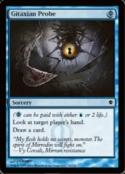 MTG Gitaxian Probe, New Phyrexia, Heavily Played, English - Image 1