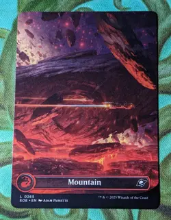 x1 NM - Mountain 0265 FULL ART (Borderless) Edge of Eternities - Image 1