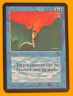 MTG INVISIBILITY Alpha (OldManMTG 013-654) - Image 1