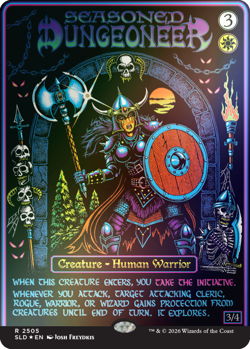 1x Lightly Played, English Seasoned Dungeoneer - Foil - Secret Lair Drop Series - Image 1