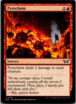 Pyroclasm 149 Uncommon Duskmourn: House of Horror Magic: The Gathering Near Mint - Image 1