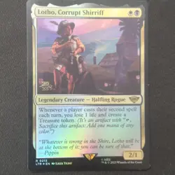 Lotho, Corrupt Shirriff Prerelease Foil EN #0213 Rare - Image 1
