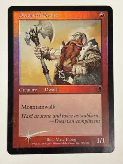 MTG Dwarven Grunt - Odyssey FOIL #183 Common - Image 1