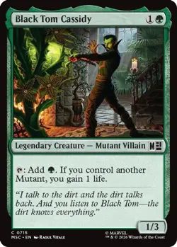 Black Tom Cassidy 715 Commander: Marvel Super Heroes Foil NM/M MTG - Image 1