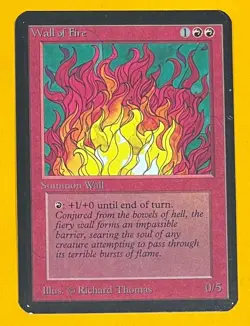 MTG WALL OF FIRE Alpha (OldManMTG 013-800) - Image 1