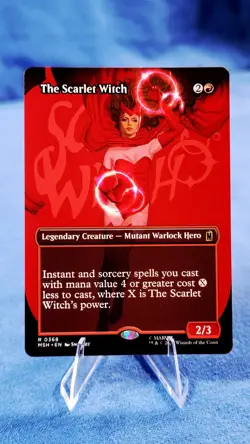 The Scarlet Witch (Borderless) 368 Marvel Super Heroes Magic: The Gathering NM - Image 1