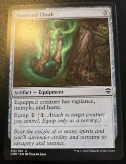 Haunted Cloak 313/361 Common Commander Legends Magic: The Gathering - Image 1