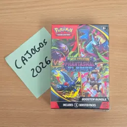 Pokemon TCG Mega Evolution Phantasmal Flames Booster Bundle (6 Packs) Sealed - Image 1