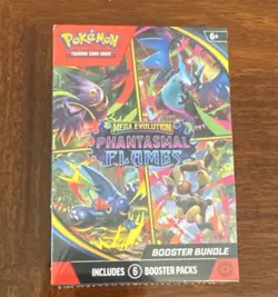 Pokemon TCG Phantasmal Flames Mega Evolution Booster Bundle 6 Packs English 6+ - Image 1