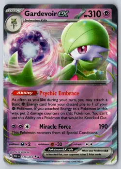 Gardevoir ex 029/091 Double Rare Paldean Fates Pokemon Near Mint - Image 1