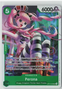 PERONA OP14-033 SUPER RARE THE AZURE SEA'S SEVEN ONE PIECE NM - Image 1