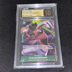 Dracule Mihawk One Piece Super Rare Illustration Box Vol. 4 CGC Pristine 10 🔥✨ - Image 1