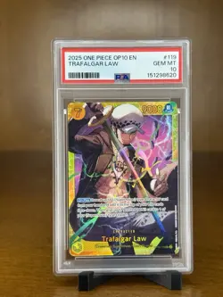 2025 One Piece Royal Blood Trafalgar Law SEC OP10-119 PSA 10 - Image 1