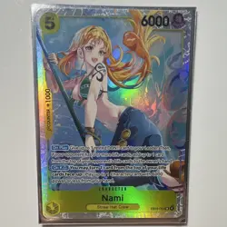 Bandai One Piece CCG Nami EB03-053 SR Alt Art Foil English 6000 Power - Image 1