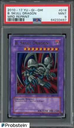 2010 Yu-Gi-Oh! B. Skull Dragon MRD Retro #018 PSA 9 MINT - Image 1
