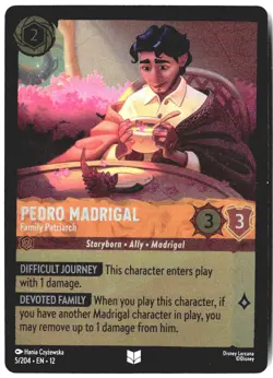 Disney Lorcana TCG Pedro Madrigal Family Patriach 5/204 Foil Wilds Unknown - Image 1