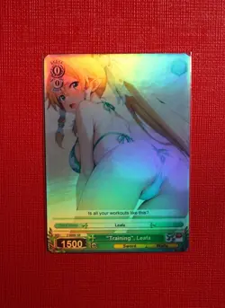 Leafa NSFW Waifu Weiss Schwarz Goddess Story Custom Card - Image 1