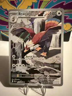 Braviary 155/086 Illustration Rare - Pokemon TCG Black Bolt - English - Image 1